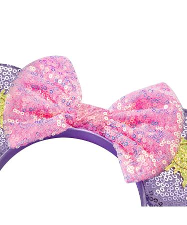 FANYITY Rapunzel Mickey Ears Headband - Perfect for Disney Trips & Birthday Parties - Purple - Buy Online on GoSupps.com