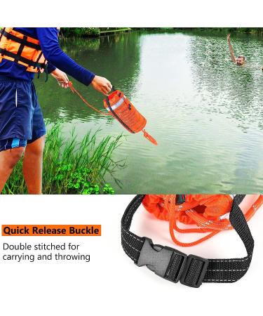 NTR Water Rescue Throw Bag - 70ft, 3/10 Inch Rope, 1844lbs Tensile Strength - Kayaking & Rafting Safety Equipment - Buy Online on GoSupps.com