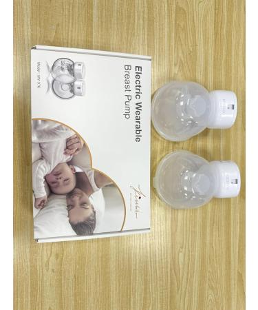 Portable Electric Double Milk Pump - Ultra Silent 9 Levels & 3 Modes with LED Display - Free Hands 19mm & 21mm Flanges (White 2PCS) - International Shipping Available - Buy Online on GoSupps.com
