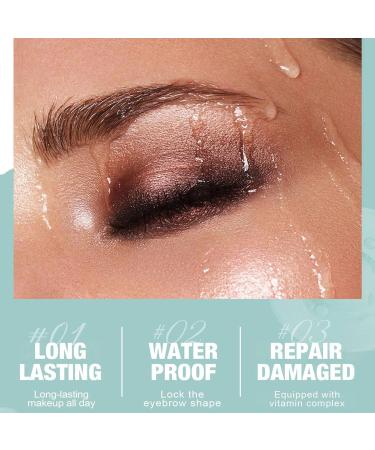  Fravsiu Eyebrow Gel Brow Glue Quick Dry Long Lasting Natural Waterproof Smudge-Proof Strong Hold Brush Festival Travel Girls Wedding Women Casual Daily Use Eyebrow tamer for Makeup - Buy Online on GoSupps.com