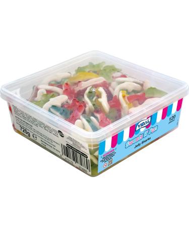 Vidal Tubs Jelly Sharks (120 Pieces)