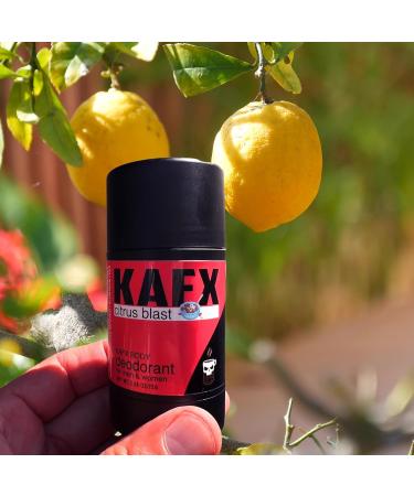 Citrus Blast Deodorant - Organic Aluminum-Free Coffee Oil-Infused Long-Lasting Odor Protection for Men & Women - 2.65 oz/75 g - Paraben-Free - Buy Online on GoSupps.com