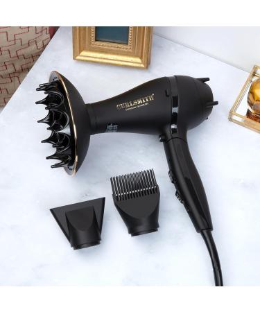 Buy Curlsmith Defrizzion Travel Hair Dryer - Perfect for Curly Hair Reduces Frizz 3 Speeds & Heat Settings Infrared Ceramic Technology - Buy Online on GoSupps.com