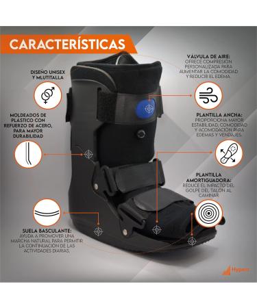HYPERZ Air Walker Orthopedic Boot - Black Ankle Immobilizer for Sprains Fractures & Injuries | International Shipping Available - Buy Online on GoSupps.com