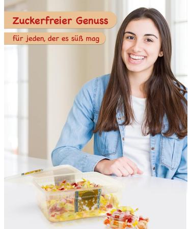 Buy Sugar-Free Fruit Juice Tape Candy Box - Kaubonbons | Large 500g Pack - Lemon Orange Strawberry - Perfect for Birthdays | International Shipping - Buy Online on GoSupps.com