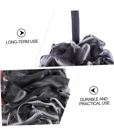 Beavorty 4pcs Charcoal Bath Ball & Shower Scrubber - Loofah Balls for Spa-Like Bathing | Bubble Maker Bathroom Accessories - Buy Online on GoSupps.com