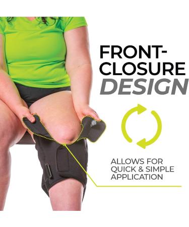 BraceAbility Plus Size Knee Brace - Bariatric Hinged Wraparound Sleeve for Meniscus Tears, Arthritis, Tendonitis - 6XL - Buy Online on GoSupps.com