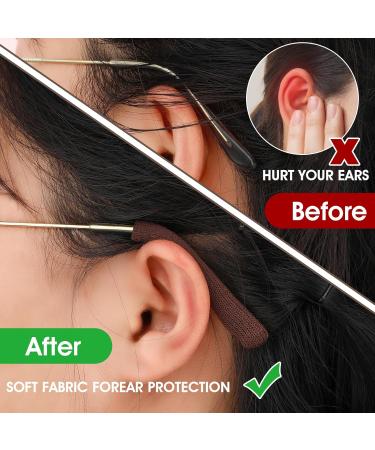 16 Pieces Eyeglass Ear Cushions Soft Knitted Cotton Anti Slip Temple Pads Eyeglass Temple Tips Eyeglass Pads Behind The Ear Eyewear Retainer Glasses Arm Sleeve for Glasses Sunglasses 4 Colors - Buy Online on GoSupps.com