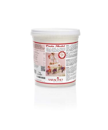 Saracino Fondant Model White For Modelling 1 kg Gluten Free Made In Italy - Buy Online on GoSupps.com