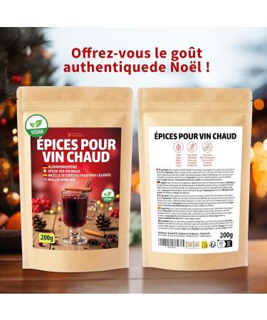 DETOX ORGANICA M lange pices Vin Chaud - 200g pices Cannelle Anis toil et Autres pices de Qualit Premium - Id al pour Boissons Hivernales de No l Punch - 100% Naturel et Vegan (200g Morceaux) 80 g (Lot de 1) - Buy Online on GoSupps.com