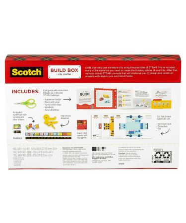 Scotch STEAM Kids Craft Kit  STEM  City Crafter Build Box  Super-Hold Tape  Washi Tape and Dispenser  Scissors  Papercraft Cut-Outs and Guide (STEAM-CB) STEM Activity Pack - Buy Online on GoSupps.com