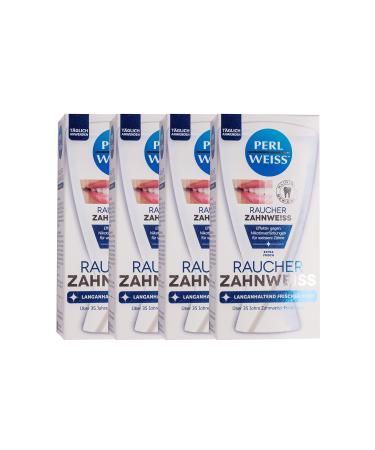 4x Perlweiss smoker s tooth whitening 50ml visibly whiter teeth - Buy Online on GoSupps.com