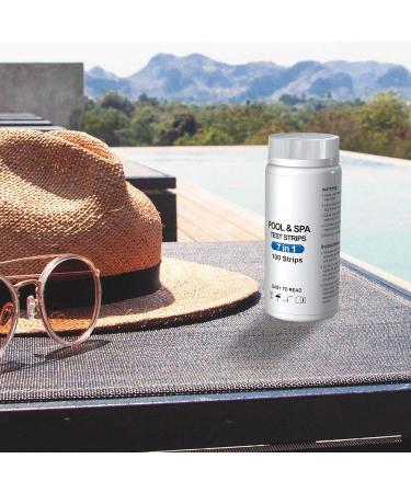 Clicitina Pool Water Quality Test - 7 pH Test Strips for Accurate Pool Care | Floating Paper for Easy Use - Buy Online on GoSupps.com