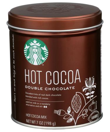 Starbucks Hot Cocoa, Double Chocolate, 7 Ounce Double Chocolate 7 Ounce (Pack of 1)