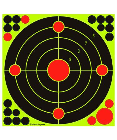 kefit 12x12 Inch Self Adhesive Shooting Targets, Splatter Paper Targets for BB Gun, Rifle, Airsoft, Pistol Shooting 20 pack