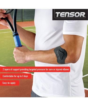 Tensor Kinesiology Elbow Support Pre-Cut Adhesive Athletic Support Brace Alternative 3 Pack - Buy Online on GoSupps.com