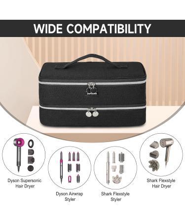 Carrying Case Fits for Shark Flexstyle(HD430/440/435) & Hair Dryer Travel Storage Organizer Bag Compatible with Dyson Supersonic Hair Dryer/Airwrap Styler and Attachments Black (Bag Only) - Buy Online on GoSupps.com