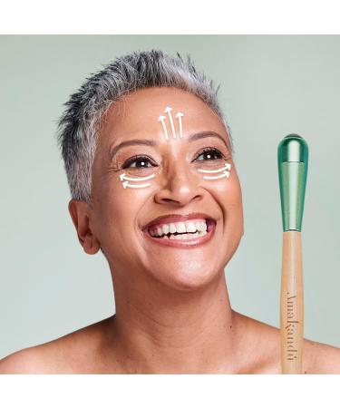 Eye Massage Device for Tear Bags & Dark Circles | Buchenholz Massager with Aventurine | Relaxation & Skin Beauty - Buy Online on GoSupps.com