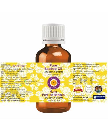 Buy Pure Baobab Oil - Cold Pressed 30ml (Adansonia Digitata) | International Shipping Available - Buy Online on GoSupps.com