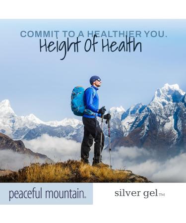 Peaceful Mountain Silver Gel - Colloidal Silver & Aloe Vera for Skin Relief - Non-Greasy Fragrance-Free - 3.5 oz - International Shipping Available - Buy Online on GoSupps.com