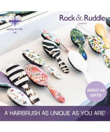 Rock & Ruddle Natural Pure Boar Bristle Hair Brush for Women and Kids (Large 21cm) - Perfect for Wet or Dry Hair Detangling Smoothing Blowdrying - Made in UK - Elephant Large Pure Boar Bristle Elephant - Buy Online on GoSupps.com