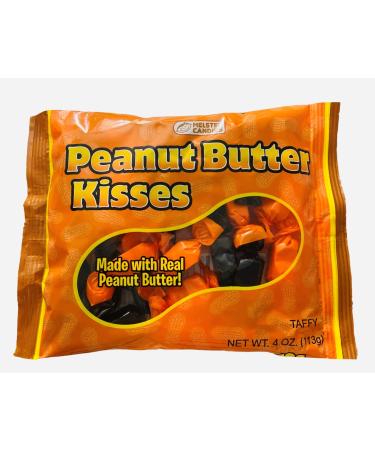 Melster Peanut Butter Kisses, 4 Ounce Bag, Gluten Free Halloween Candy
