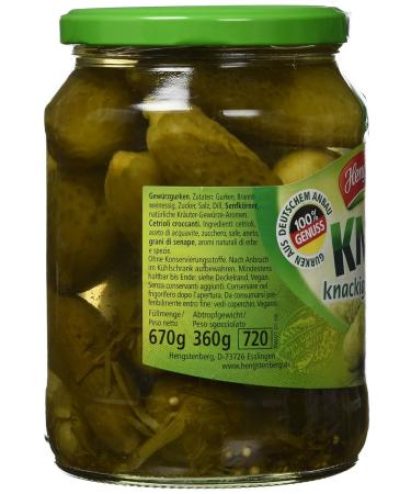 Hengstenberg Knax Gherkins - Crunchy & Spicy - 12 Pack (12 x 670g) | Buy Internationally - Buy Online on GoSupps.com
