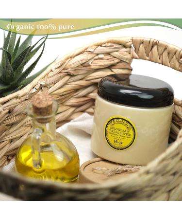 Buy Dr Adorable 16 oz Golden Cocoa Butter - Unrefined Organic & Natural Raw - Prime Pressed Online - International Shipping Available - Buy Online on GoSupps.com