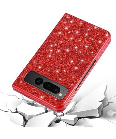 Tivenfezk Nadoli Glitter Shell Case for Google Pixel Fold - Gold Glossy Bling Ultra-Thin Shockproof Protective Cover - Buy Online on GoSupps.com