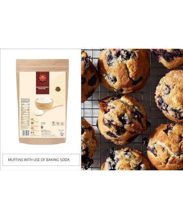 Sodium Bicarbonate baking Soda (1 kg / 35.27oz) | Baking Soda for Food Baking Cleaning Bath Bombs | Premium Quality | 100% Food Grade - Buy Online on GoSupps.com