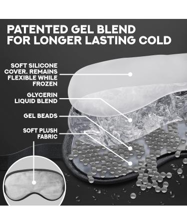 Ticlo's Cooling Gel mask (Black) - Buy Online on GoSupps.com