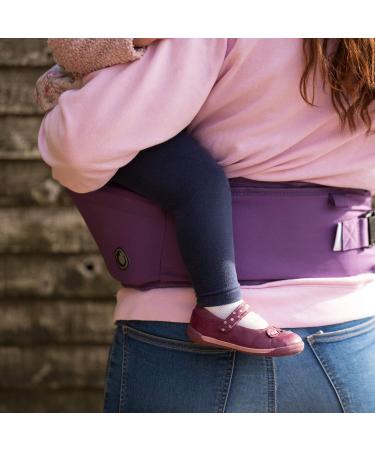 Hippychick Hipseat Baby Carrier | Lightweight Adjustable Back Support Waist Stool (Purple) - 6-36 Months - Buy Online on GoSupps.com