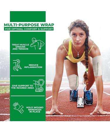 Buy D&H Medical Elastic Bandage Wrap - Premium Velcro Compression Bandages for Wrist Ankle & Foot - 2 Count - Buy Online on GoSupps.com