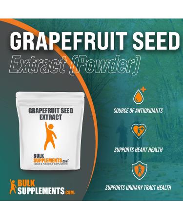 Grapefruit Seed Extract Powder - Polyphenols & Grapeseed Antioxidant Supplement - 500g (1.1 lbs) - BulkSupplements - Buy Online on GoSupps.com
