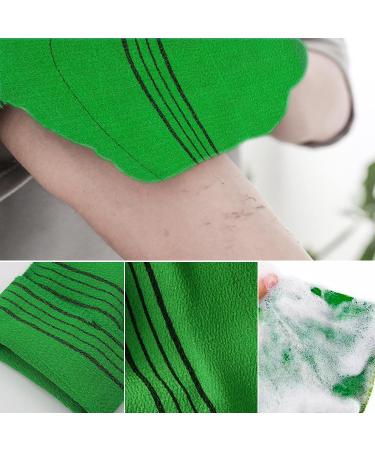 6 Pcs Korean Exfoliating Washcloth Set - Large Size Exfoliating Body Scrubber - Colorful Mitt for Removing Dry Skin - (5 Color Options) - Style 1 - Buy Online on GoSupps.com