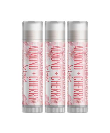 Almond + Cherry Lip Balm - Set of Three