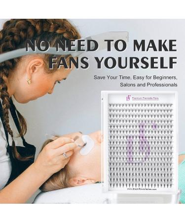 Lash Extensions 320 Fans 10D-0.07D Handmade Volume Premade Fans Eyelash Extensions - MIX9-16mm - Buy Online on GoSupps.com