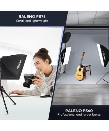 RALENO 16'' x 16'' Softbox Lighting Kit with 50W LED Bulb - Studio Quality Continuous Lighting System for Video Recording & Photography - Buy Online on GoSupps.com