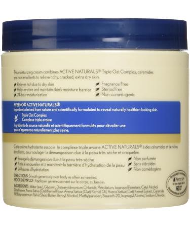 Aveeno Body Cream Intense Relief and Moisture Repair for Dry and Itchy Skin 306 mL & Skin Relief Moisturizing Body Cream With Triple Oat Complex Unscented Moisturizer- 311g Intense Relief Body Cream + Moisturizing Body Cream - Buy Online on GoSupps.com
