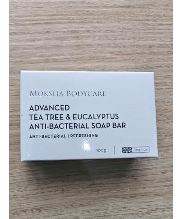 Tea Tree Oil and Eucalyptus Soap Bar - Made In U.K Tea Tree Antifungal Scrub Soap Bar for Acne Spots Blackheads | Paraben and Cruelty FREE - 100g - Buy Online on GoSupps.com