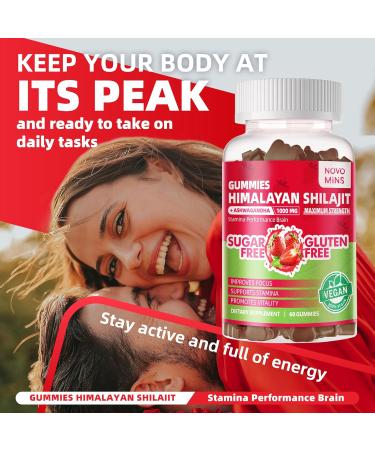 Pure Himalayan Shilajit Gummies for Men & Women - 100% Natural & Organic | 85+ Trace Minerals & Fulvic Acid | 60 Count | Individually Packaged - Buy Online on GoSupps.com