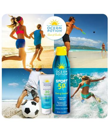 Ocean Potion Sunscreen Body Lotion Mineral Sport SPF#30 3.4oz Lotion - Mineral Formula - Buy Online on GoSupps.com