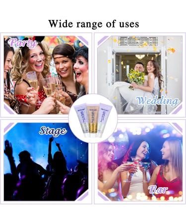FRIUSATE 3x50ml Body Glitter Gel - Mermaid Sequins Holographic Sparkle for Face, Body, Eye & Hair - Festival Party Accessories - Buy Online on GoSupps.com