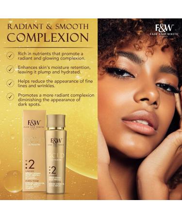Buy Fair & White 2 Gold Intense Argan Oil Active Serum 30ml - Best Anti-Aging Skincare for All Skin Types - International Shipping Available - Buy Online on GoSupps.com