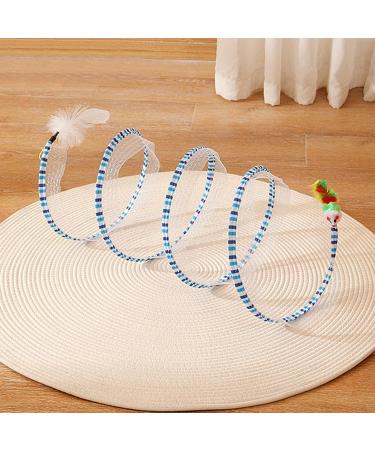 Indoor Cat Tube Toys Cat Tunnels Tube Cat Toys Portable Interactive Pet Adventure Tunnel Toy Interactive Cat Springs Toys for Cats Dogs Small Pets Rabbits Geteawily blue-green - Buy Online on GoSupps.com