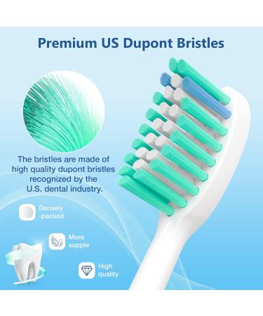 8 Pack Soft Replacement Toothbrush Heads | Compatible with Philips Sonicare | Click-on Design | High-Quality Brush Heads - Buy Online on GoSupps.com