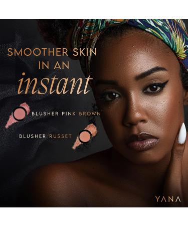 Yana Pink-Brown Matte Blush 0.76 oz - Pressed Sheer Powder Blush for Radiant Natural Glow | Easy-to-Blend Makeup for Brown and Tanned Skin - Buy Online on GoSupps.com