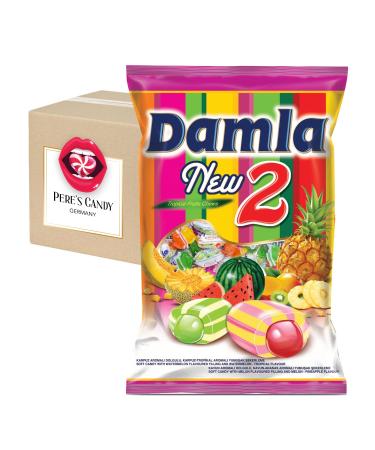 DAMLA New2 1kg chewy candies | fruit caramels with filling | with fruity flavours Damla New2 Fruit Mix