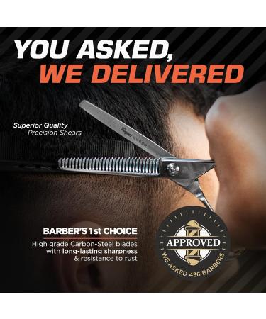 Fagaci Professional Hairdressing Shears - 6 Effilator Scissors 440C Steel Ultra Sharp & Durable | Smooth Cutting & Thinning Shears for Stylists - Buy Online on GoSupps.com