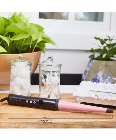 REMINGTON Pro Pearl Ceramic Conical Curling Wand | Digital Controls | 10 Heat Settings | Black/Pink | CI95AC4 | 0.5-1 Inch - Buy Online on GoSupps.com